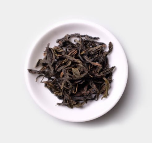 Loose leaves of Handmade Bei Dou Yi Hao Wuyi Cliff Tea from Cha Zhi Ji