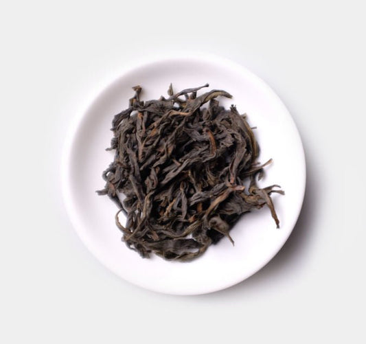 Loose leaves of Handmade Bu Zhi Chun Wuyi Cliff Tea from Cha Zhi Ji