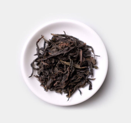 Loose leaves of Handmade Shui Jin Gui Wuyi Cliff Tea from Cha Zhi Ji