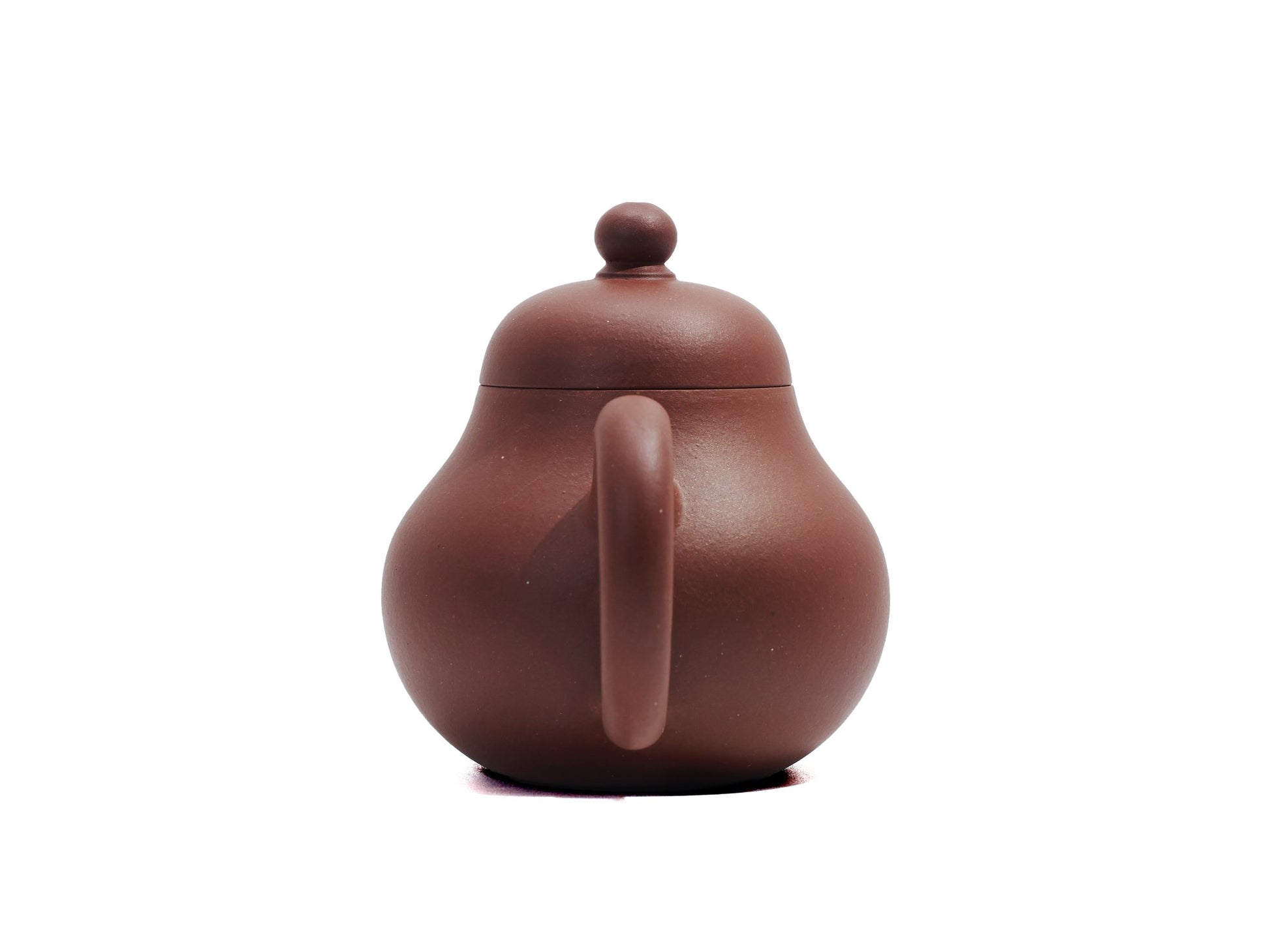 Hong Pi Long Si Ting Yixing Teapot 125ml rear handle view