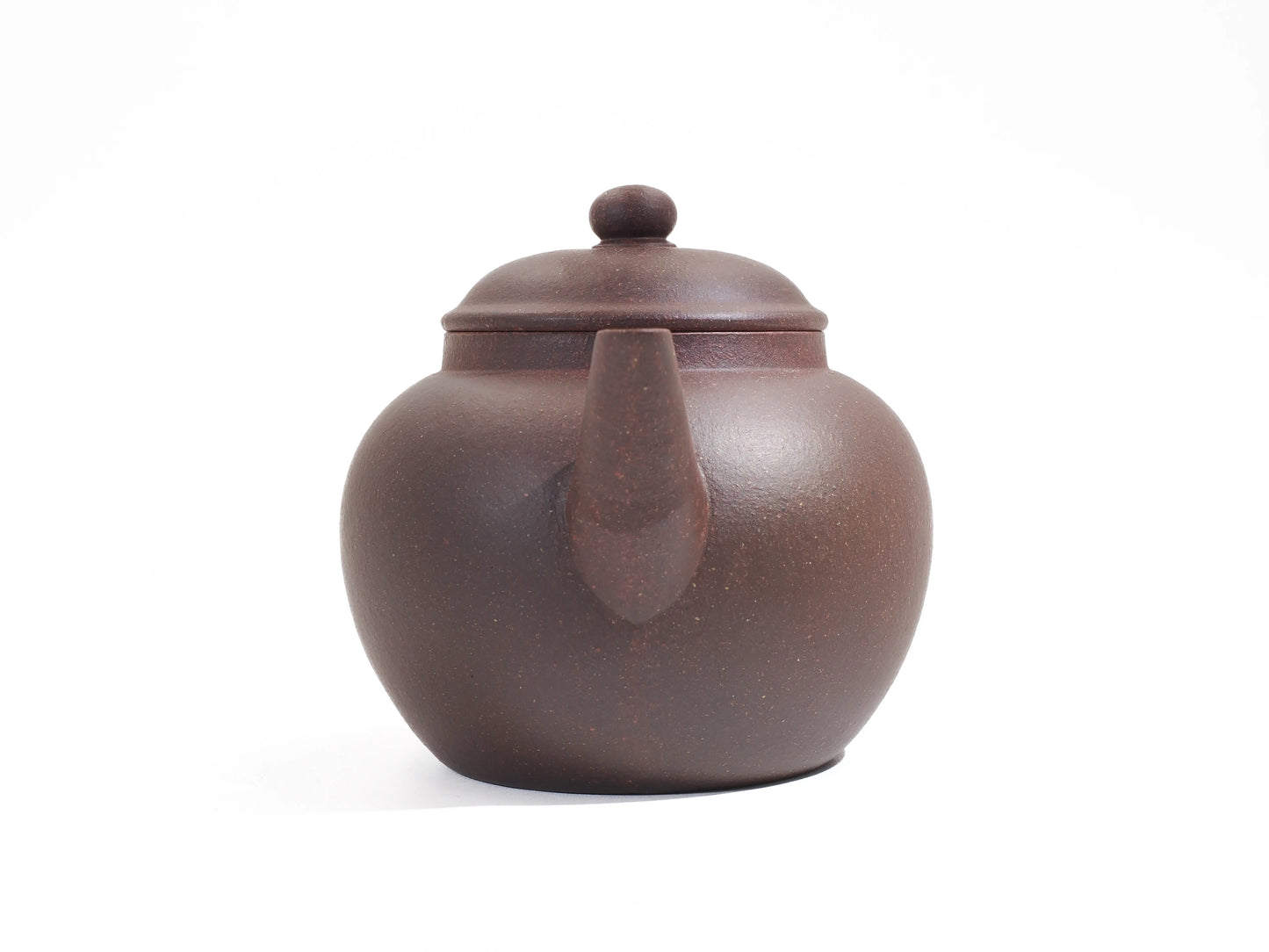 Front view of the Jade Grade teapot showing the curved spout and balanced "Mo Yuan Zhai" form.