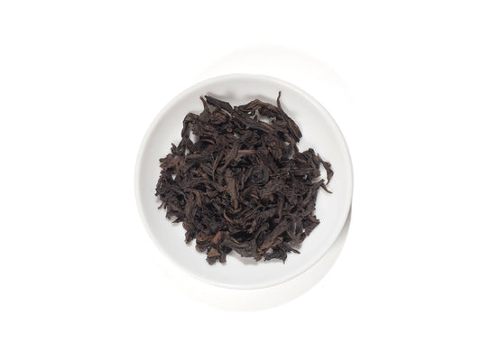 Loose leaves of Handmade Jin Liu Tiao Wuyi Cliff Tea from Cha Zhi Ji